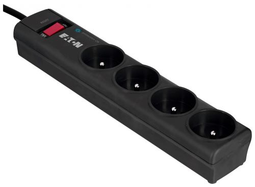 Listwa przeciwprzepięciowa EATON PS4F (4 x UTE; 10 A; kolor czarny)