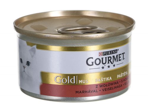 Gourmet Gold mokra karma dla kota mus z wołowiny 85g