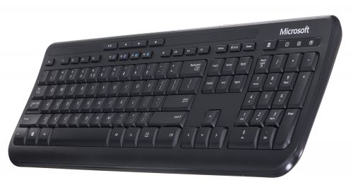 Klawiatura Microsoft Wired Keyboard 600 ANB-00019 (USB 2.0; kolor czarny)