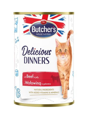 Butcher\'s Delicious Dinners kawałki z wołowiną w galaretce 400g