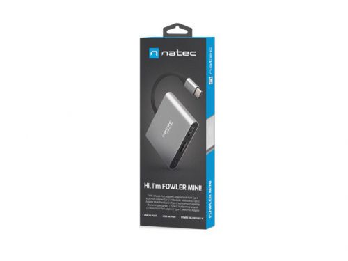 NATEC MULTI PORT FOWLER MINI (USB-C PD, USB 3.0, HDMI 4K) NMP-1607