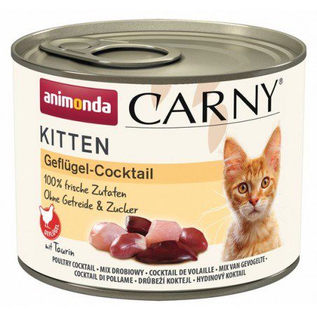 ANIMONDA Carny Kitten smak: koktajl drobiowy 200g