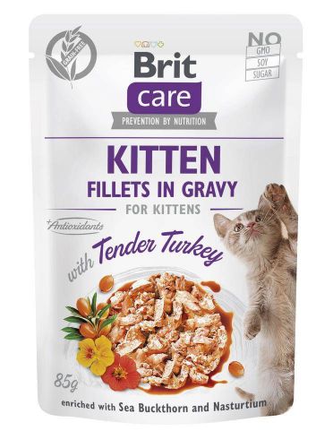 Brit  Care Cat Kitten Tender Turkey Pouch 85g