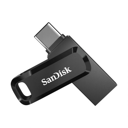 Pendrive SanDisk Ultra Dual GO SDDDC3-128G-G46 (128GB; USB 3.0, USB-C; kolor czarny)