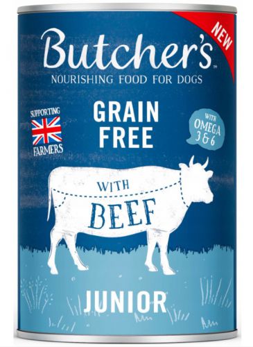 Butcher\'s Original Junior kawałki z wołowiną w galaretce 400g