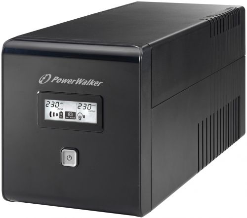 POWER WALKER UPS LINE-IN VI 1000 LCD 1000VA, 2X SCHUKO+2X IEC C13, RJ11/45, USB, LCD