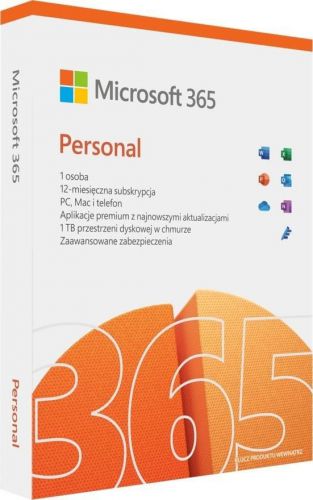 Microsoft 365 Personal Polish EuroZone Subscr 1YR Medialess