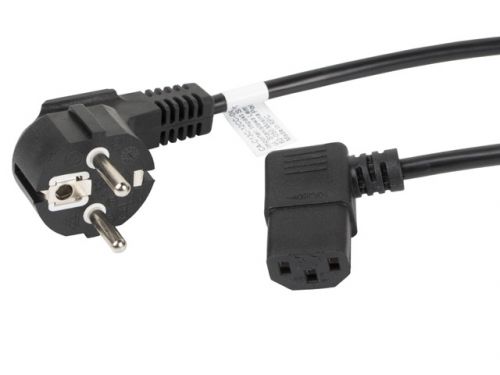 Kabel Lanberg CA-C13C-12CC-0018-BK (C13 / IEC C13 / IEC 320 C13 F - Schuko M; 1,8m; kolor czarny)