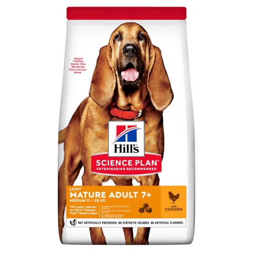 HILL\'S Science plan canine mature adult light chicken dog 14 Kg