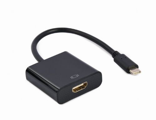 GEMBIRD ADAPTER NA KABLU USB TYP-C DO HDMI 4K 30HZ, 15CM, CZARNY