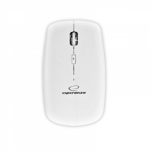 Mysz Esperanza EM120W (optyczna; 1600 DPI; kolor biały)