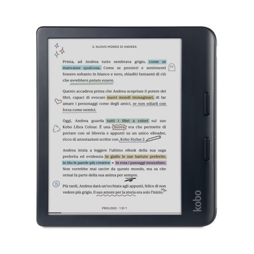 Ebook Kobo Libra Colour 7\ E-Ink Kaleido 3 32GB WI-FI Black