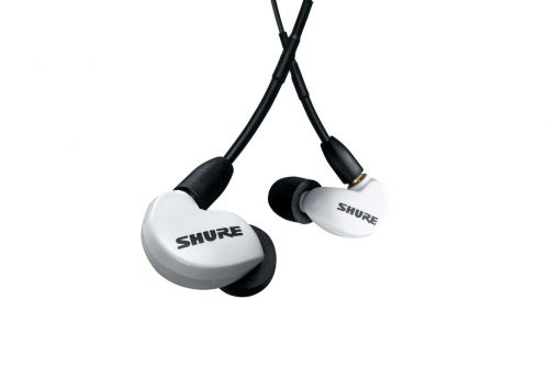 Shure SE215DYWH+UNI-EFS - Słuchawki douszne AONIC215 z pojedynczym przetwornikiem i kablem 3.5mm (bi