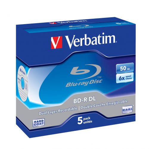 Płyta BDR Verbatim 43748 (50GB; 6x; 5szt.; Slim Case)