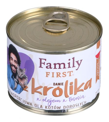 FamilyFirst Danie z królikiem adult 200g