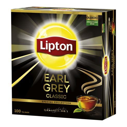 LIPTON  EARL GREY Herbata Czarna 100 Torebek