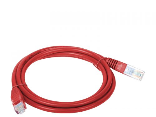 Patchcord UTP A-LAN KKU5CZE3 (RJ45 - RJ45 ; 3m; UTP; kat. 5e; kolor czerwony)