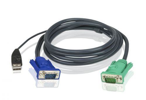 Kabel ATEN 2L-5203U (3m; D-Sub (VGA) M - D-Sub (VGA) M; kolor czarny)