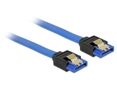 Kabel DELOCK 84979 (SATA - SATA ; 0,50m; kolor niebieski)