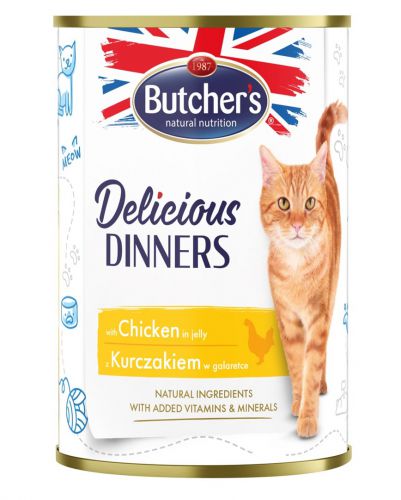 Butcher\'s Delicious Dinners kawałki z kurczakiem w galaretce 400g