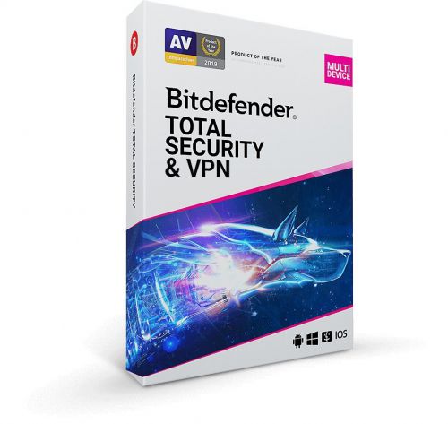 Bitdefender Total Security + VPN 10U/1Y