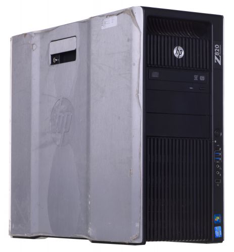 HP WorkStation Z820 2x(E5-2665 v2) RAM 128GB 500GB SSD DVDRW NVQ K4000 TOWER Win10pro UŻYWANY