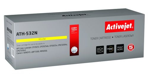Toner Activejet ATH-532N (zamiennik HP 304A CC532A, Canon CRG-718Y; Supreme; 3200 stron; żółty)