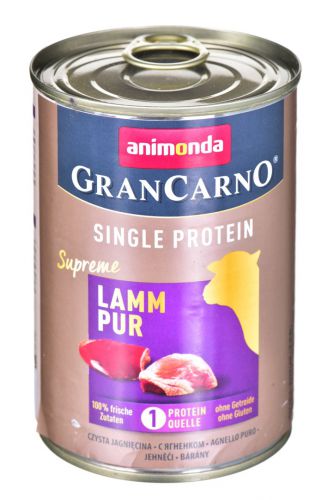 ANIMONDA GranCarno Single Protein smak: jagnięcina - puszka 400g