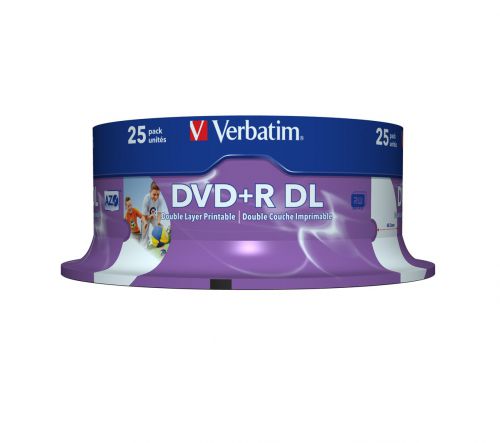 Płyta DVD Verbatim 43667 (8,5GB; 8x; 25szt.; Cake)