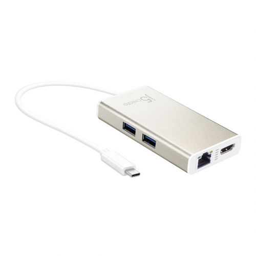 Stacja dokująca j5create USB-C Multi-Adapter - HDMI™/Ethernet/USB 3.1 HUB/PD 2.0 1x4K HDMI/2xUSB 3.0