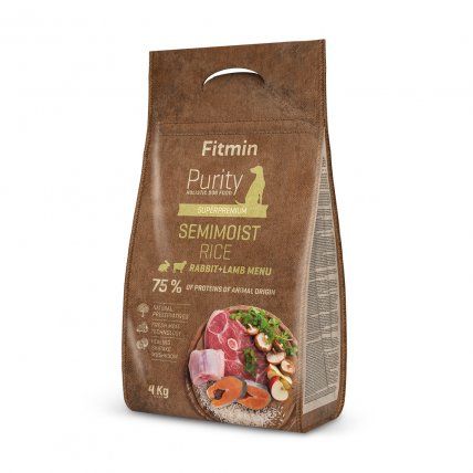 Fitmin Purity dog Rice Semimoist Rabbit & Lamb 4 kg