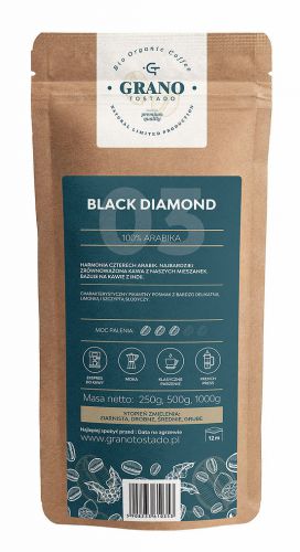 Kawa śred. mielona Granotostado BLACK DIAMOND 500g
