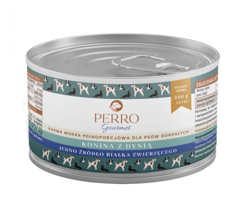 PERRO Gourmet Konina z dynią - mokra karma dla psów dorosłych - 200g
