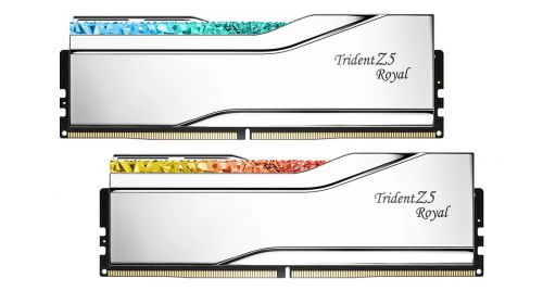 G.SKILL TRIDENT Z5 ROYAL RGB DDR5 2X32GB 6400MHZ CL32 XMP3 SILVER F5-6400J3239G32GX2-TR5S