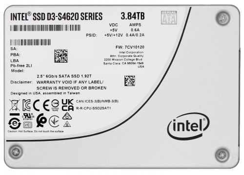 Dysk SSD Solidigm (Intel) S4620 3.84TB SATA 2.5\ SSDSC2KG038TZ01 (DWPD up to 5)