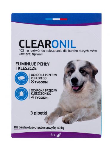 CLEARONIL dla bardzo dużych psów powyżej 40 kg - 402 mg x 3