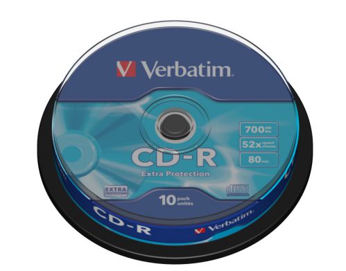 Płyta CD Verbatim 43437 (700MB; 52x; 10szt.; Cake)