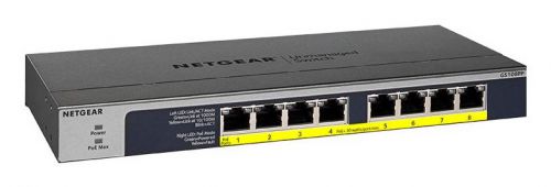 Switch Netgear GS108PP-100EUS 8p PoE 123W (PoE+: 8p) Unmanaged Gigabit