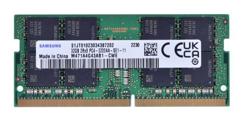 Samsung SO-DIMM 32GB DDR4 2Rx8 3200MHz PC4-25600 M471A4G43AB1-CWE