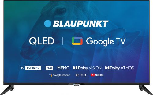 TV 43\ Blaupunkt 43QBG7000S 4K Ultra HD QLED, GoogleTV, Dolby Atmos, WiFi 2,4-5GHz, BT, czarny