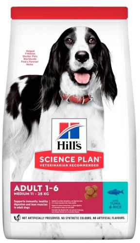 HILL\'S Science plan canine adultt medium tuna and rice dog 2,5Kg