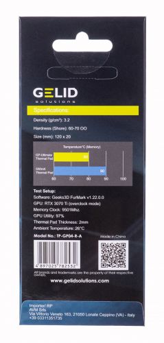 Termopady Gelid Ultimate 120x20x0.5mm TP-GP04-R-A