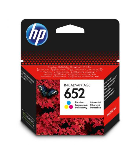 Tusz HP kolor HP 652, HP652=F6V24AE, 200 str. (WYPRZEDAŻ)