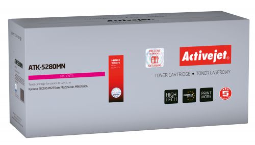 Toner Activejet ATK-5280MN (zamiennik Kyocera TK-5280M; Supreme; 11000; czerwony)