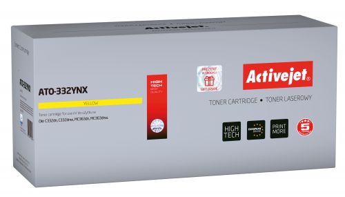 Toner Activejet ATO-332YNX (zamiennik OKI 46508709; Supreme; 3500 stron; żółty)