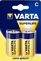Zestaw baterii cynkowo-węglowe VARTA Superlife R14 C (Zn-C; x 2)