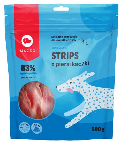 MACED Przysmak dla psa - filety z piersi kaczki 500g