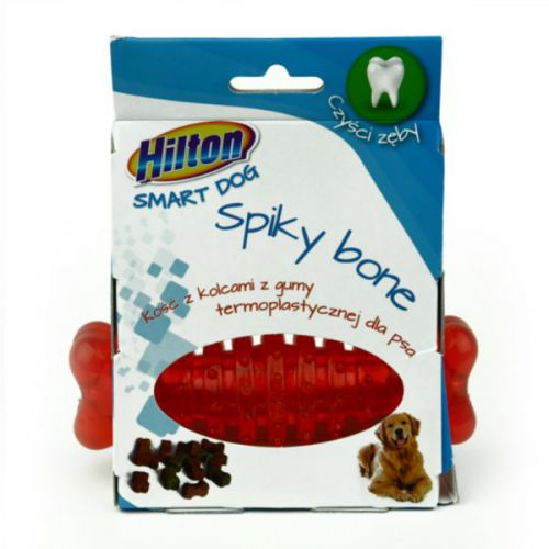 HILTON Dog Spiky Ball mix kolor Kość z kolcami  12cm dla psa