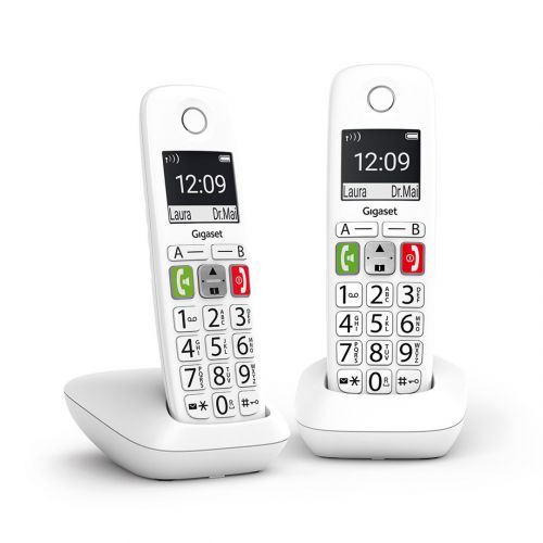 Gigaset Telefon bezprzewodowy E290 Duo White