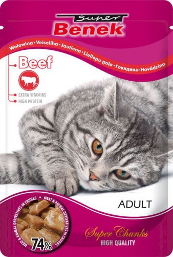 CERTECH Super Benek saszetka dla kota z wołowiną w sosie 100g
